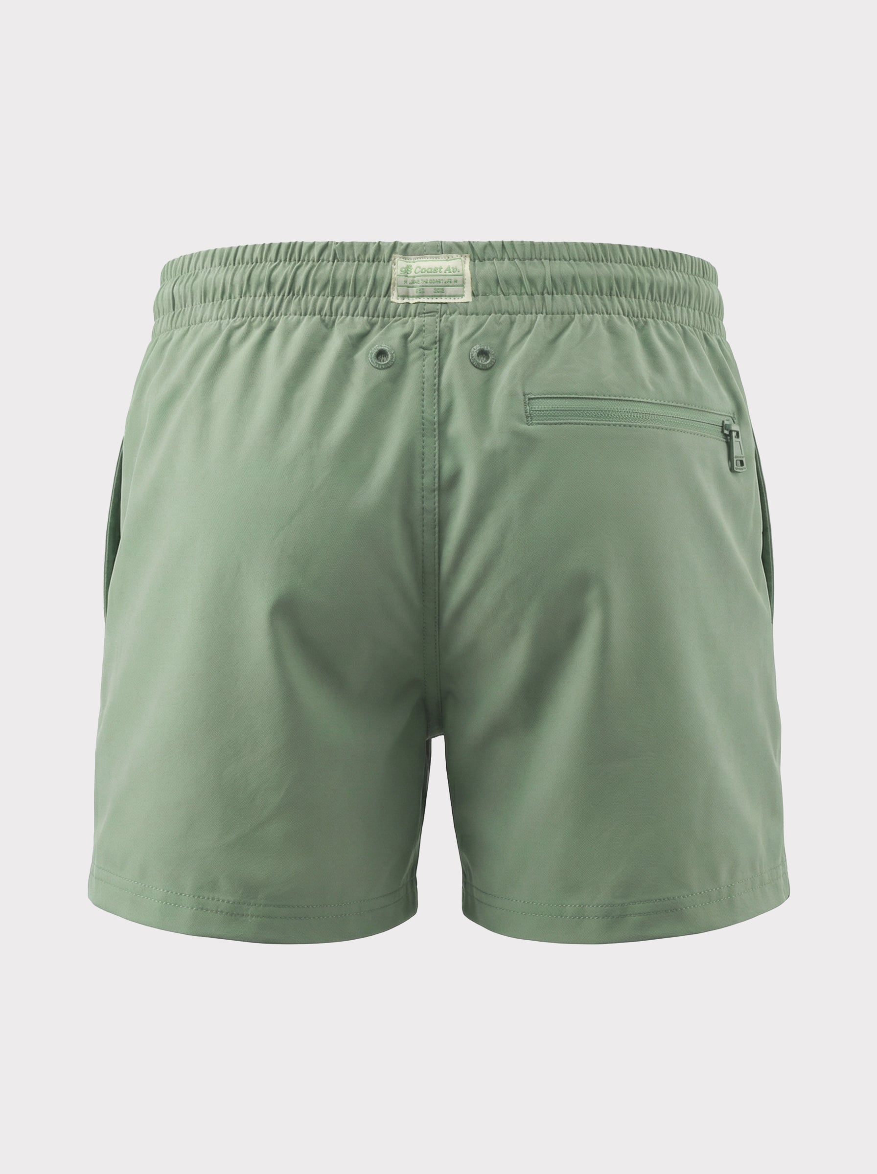 Traje de baño The New Classics para hombre verde, vista posterior
