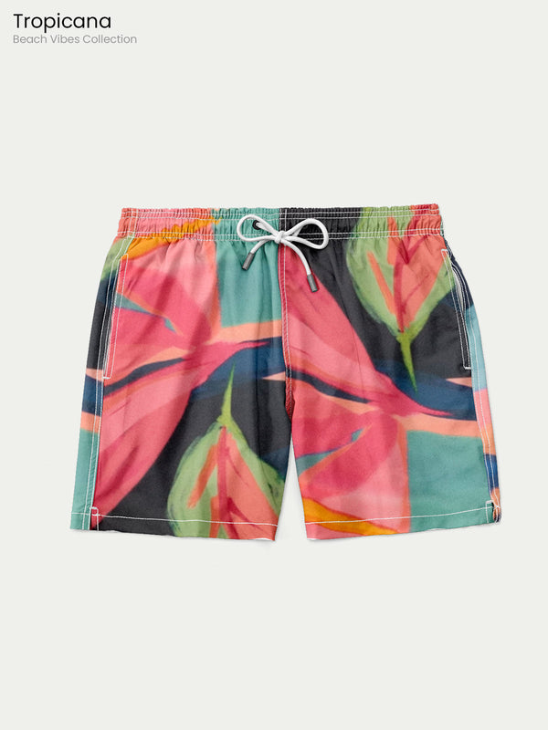 Traje de Baño para Hombre - Tropicana Color - Secado Rápido