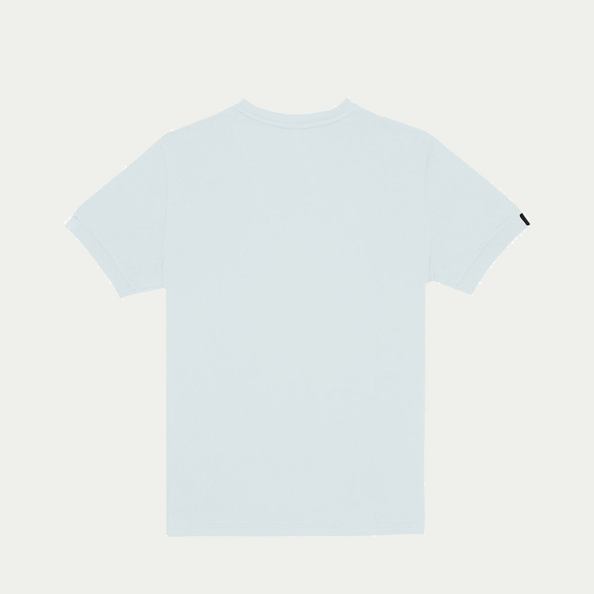 Playera para hombre - Playera con cuello y puño de rif blanco