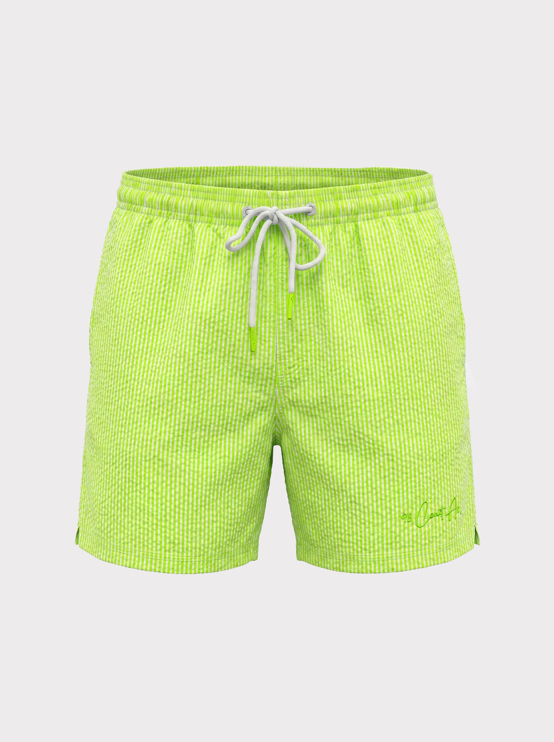 Traje de baño Waterline para hombre verde, vista frontal
