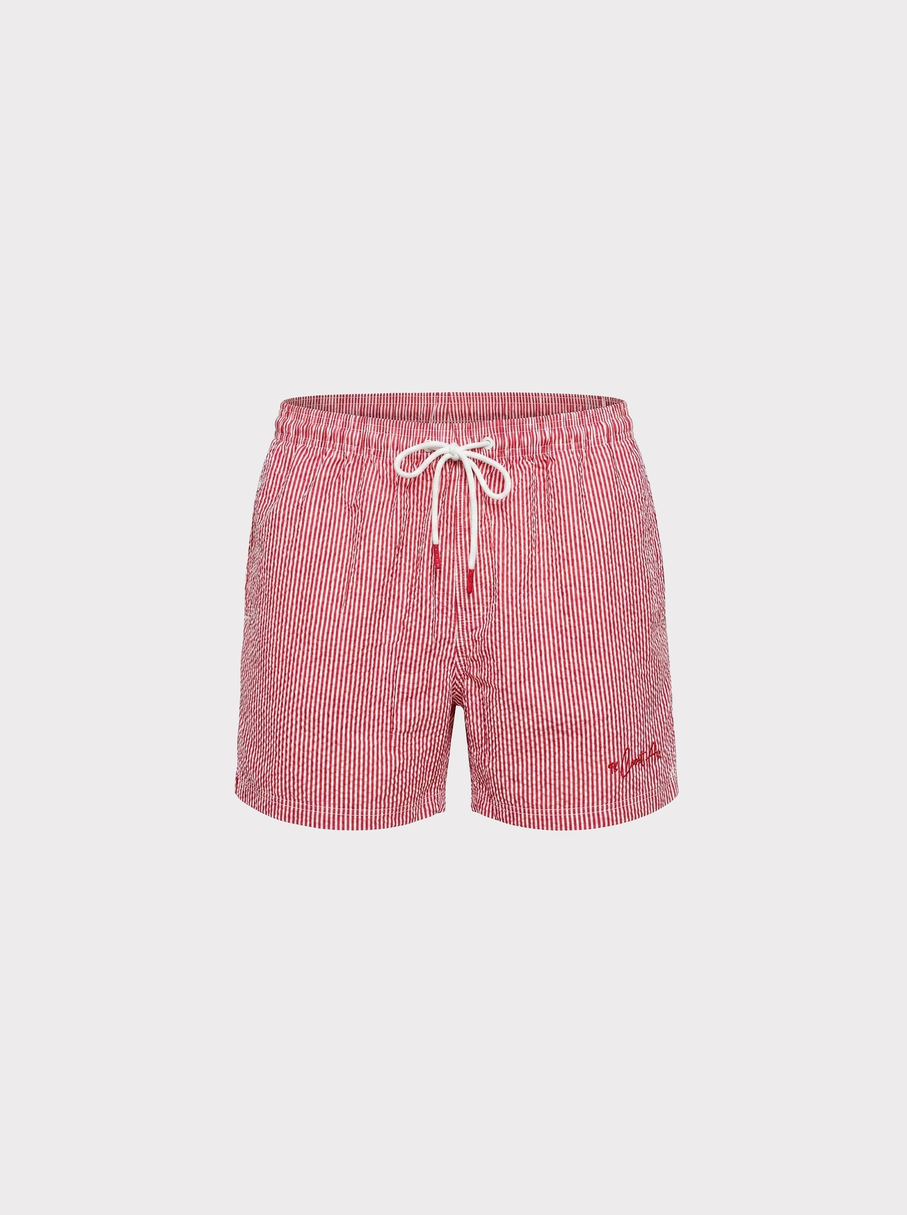 Traje de baño Waterline para niño rosa-neon, vista frontal
