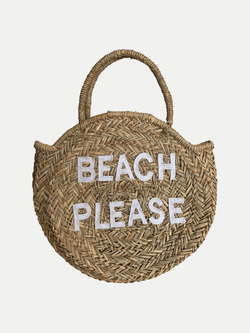 Bolsa de Playa de Paja Redonda - Beach Please - Accesorios Playeros