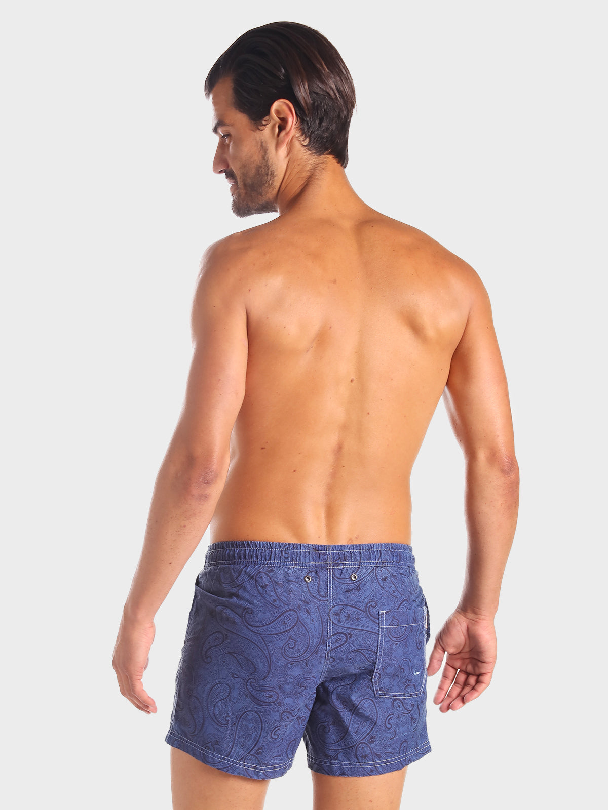 Traje de Baño Hombre - Bañador Black Amiba Demin Short - Fácil Secado