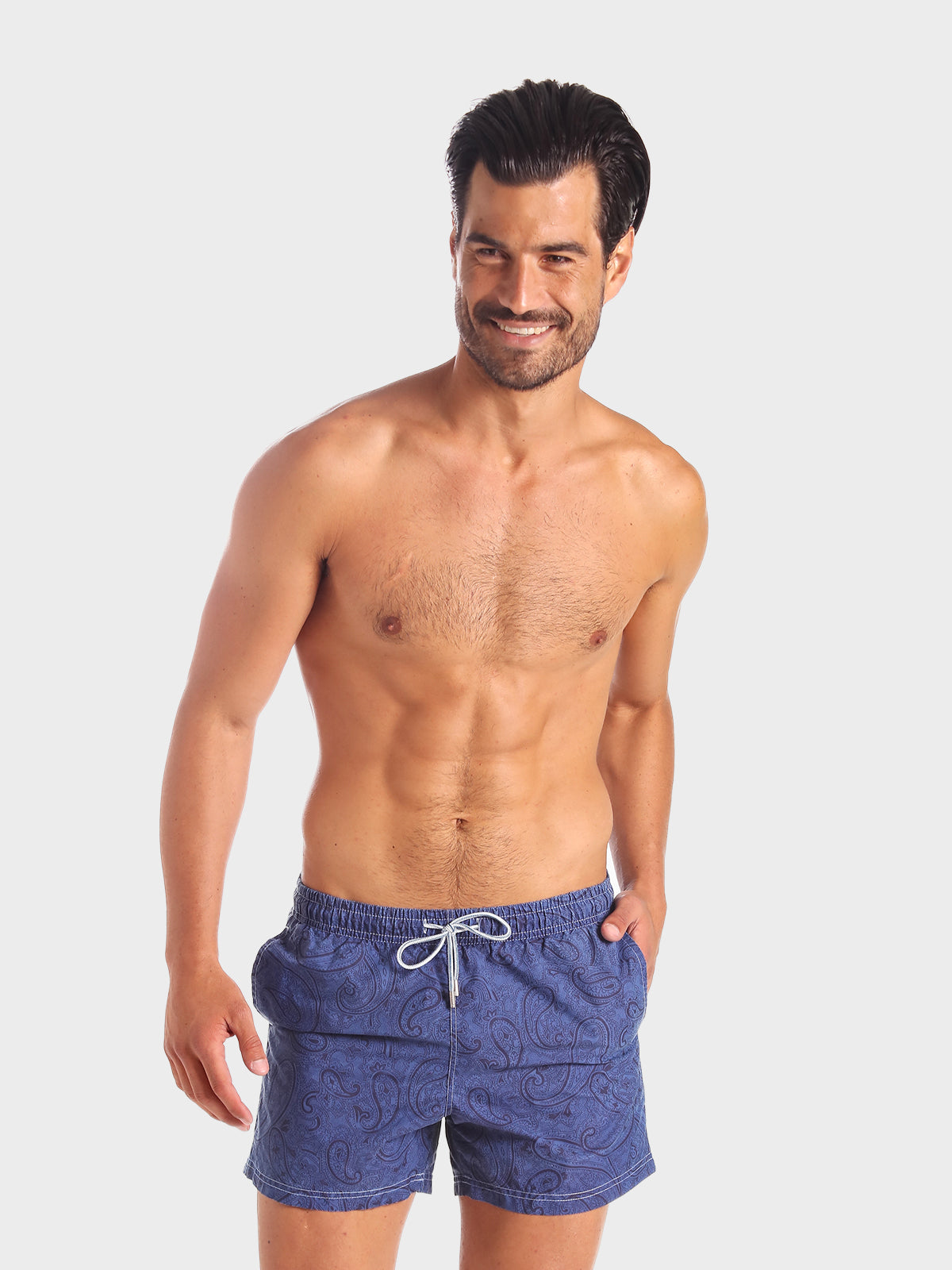 Traje de Baño Hombre - Bañador Black Amiba Demin Short - Fácil Secado