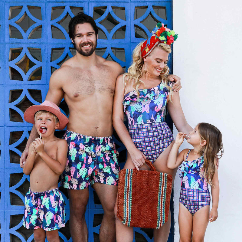 Traje de Baño Niña Entero - Cacatua One Piece One Shoulder - 6 Meses a 14 Años