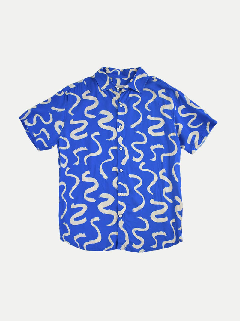 Camisa Viscosa para Adulto - Waves Blue - 2022