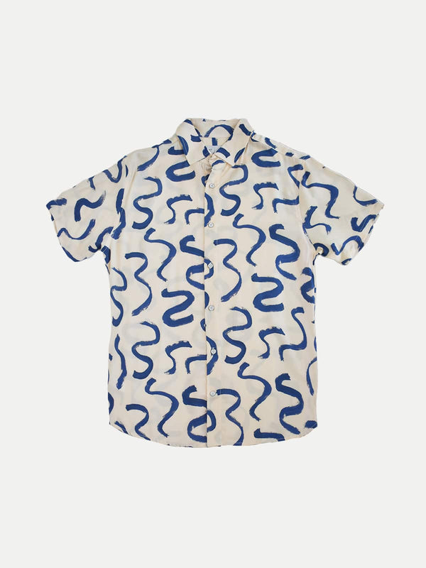 Camisa Viscosa para Adulto - Waves White - 2022