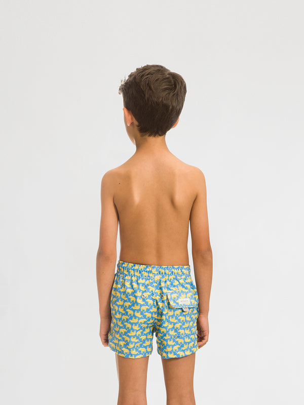 Traje de Baño Niño - Bañador Congo Blue Short - Fácil Secado