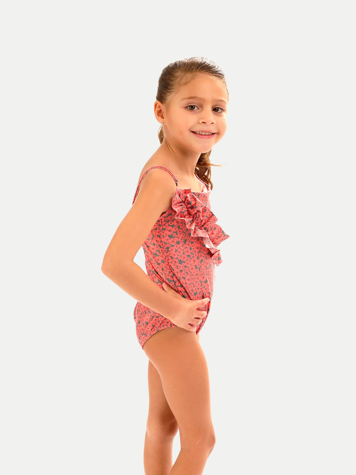 Traje de Baño Niña Entero - One Piece Dahlia Peach - 6 Meses a 14 Años