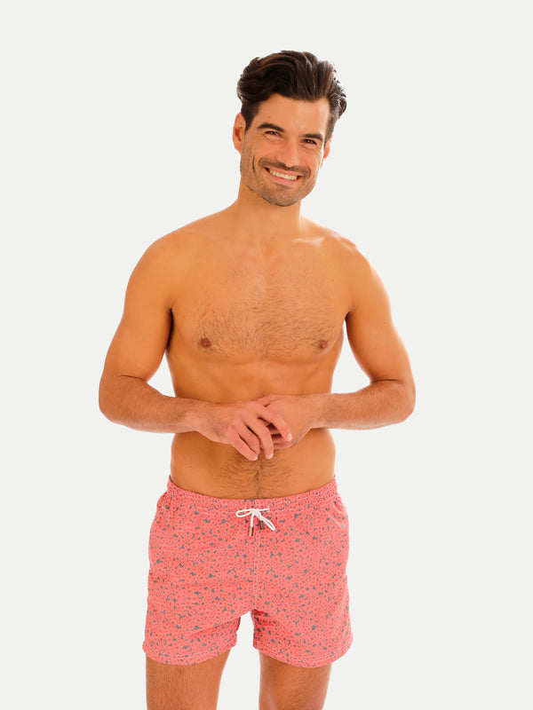 Traje de Baño Hombre - Bañador Dahlia Peach - Secado Rápido