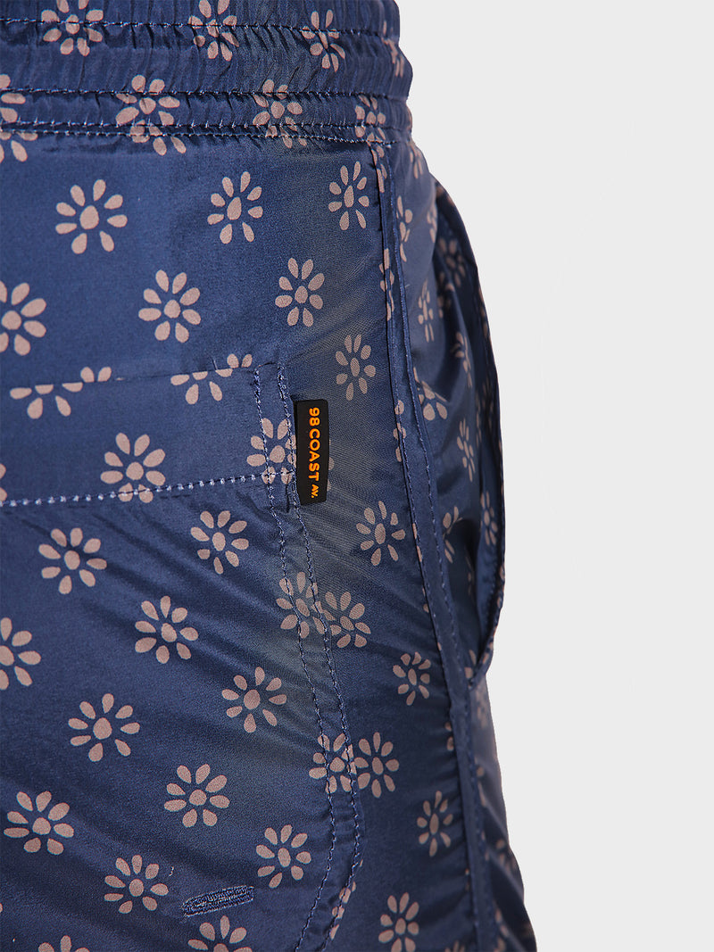 Traje de Baño Hombre - Bañador Gold Flowers Premium Short - Fácil Secado
