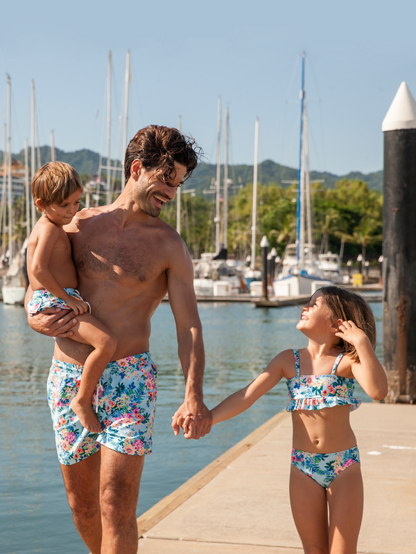 Traje de Baño para Hombre - Bañador Multi Flowers - Secado Rápido
