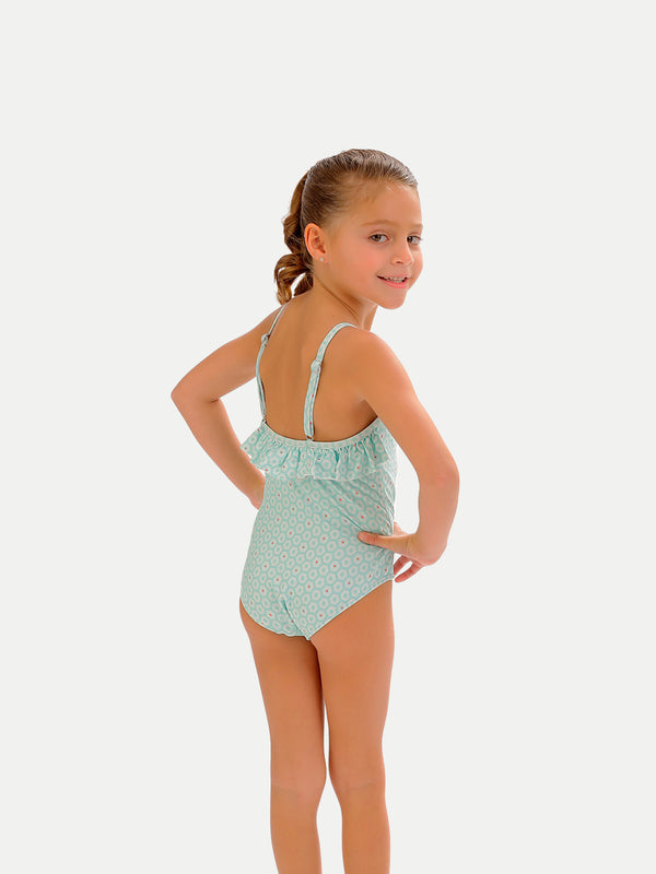 Traje de Baño Niña Entero - One Piece Geometric Dots  - 6 Meses a 14 Años