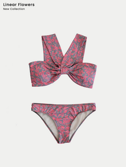 Traje de Baño Mujer - Linear Flower  - Secado Rápido