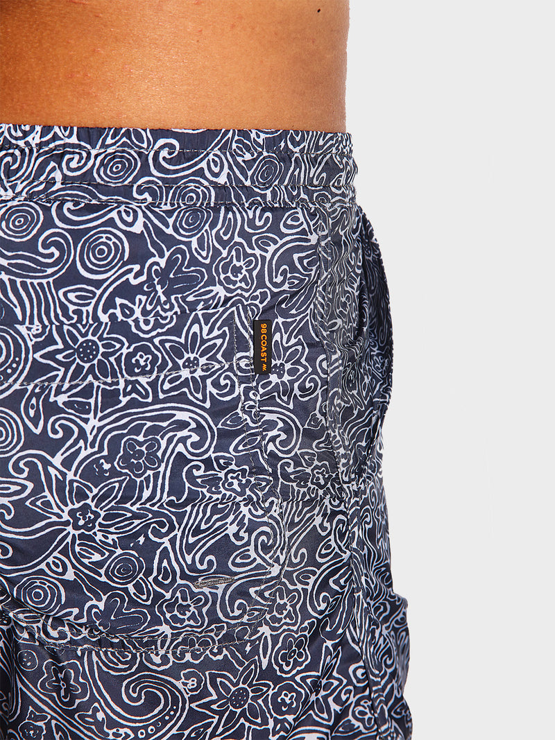 Traje de Baño Hombre - Bañador Mandala Black Premium Short - Fácil Secado