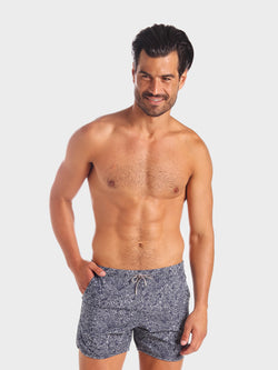 Traje de Baño Hombre - Bañador Mandala Black Premium Short - Fácil Secado