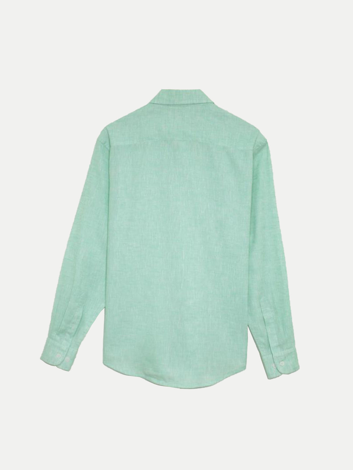 Camisa de Lino Look para Hombre - Mint Manga Larga