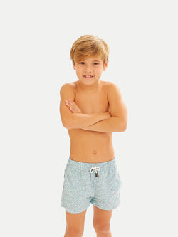 Traje de Baño Niño - Bañador Plumelia Blue - Secado Rápido