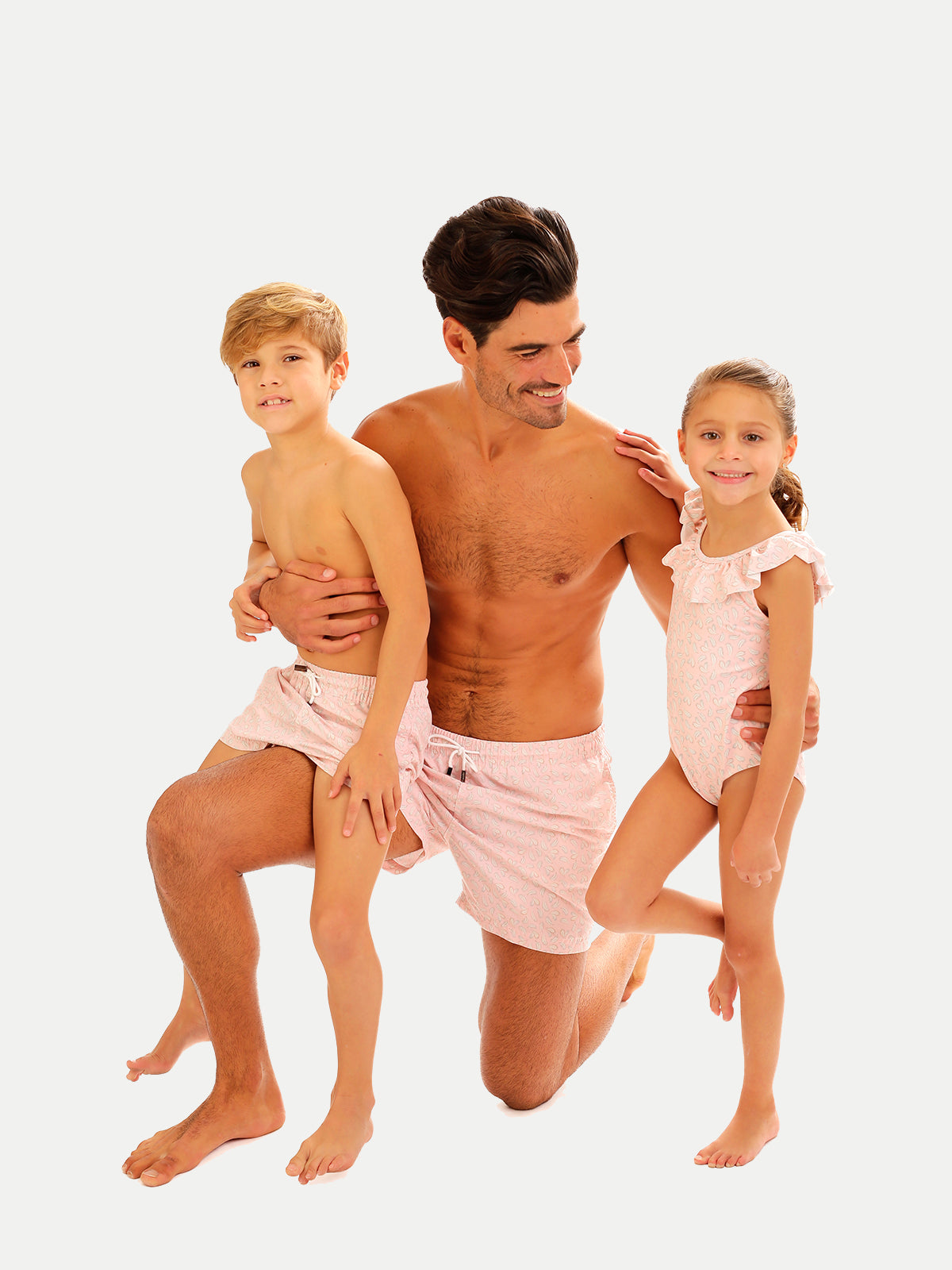 Traje de Baño Niño - Bañador Plumelia Pink - Secado Rápido