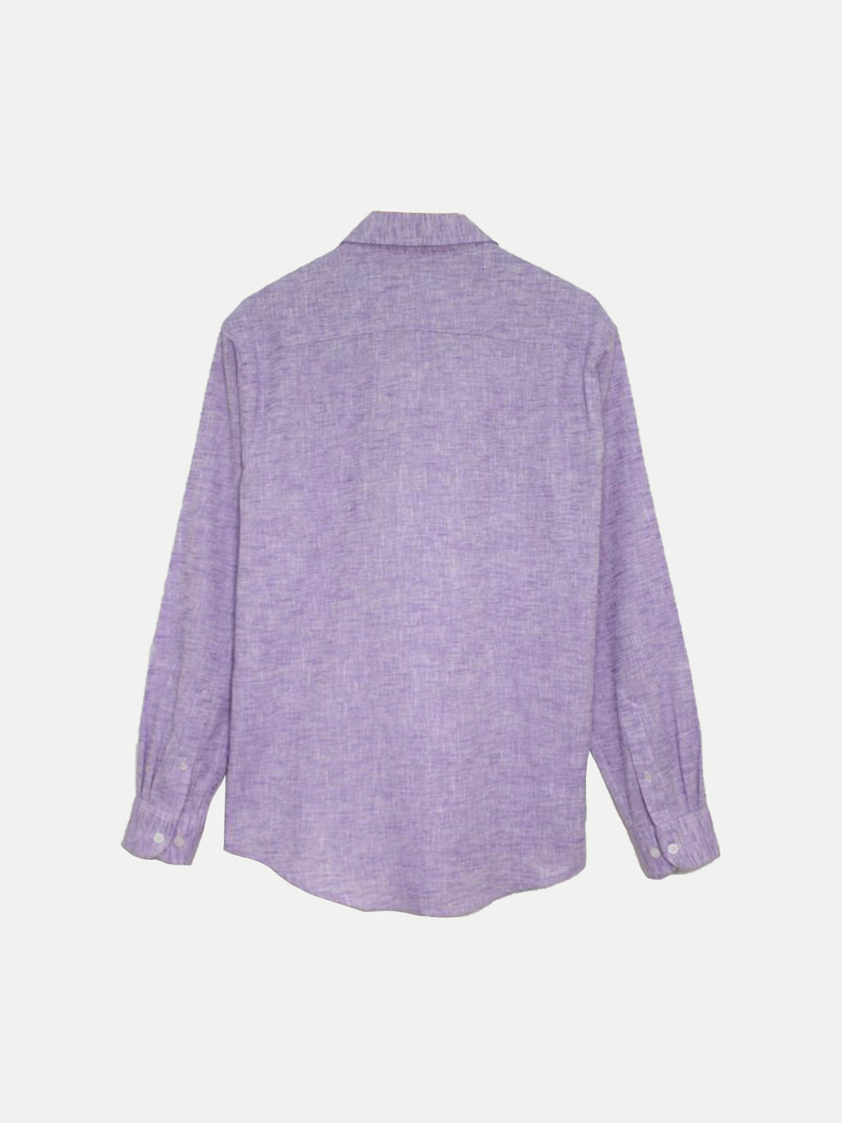 Camisa de Lino Look para Hombre - Purple Manga Larga - 2022