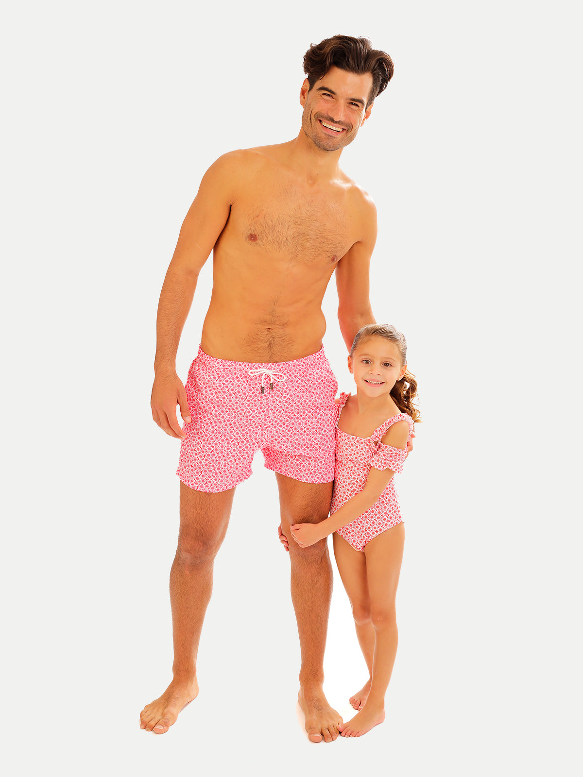 Traje de Baño Niña Completo  - One Piece Red Margarita - 6 Meses a 14 Años