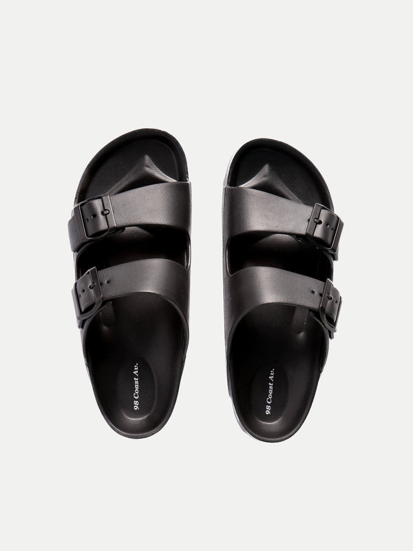 Sandalias de Playa Unisex - Negras - Transpirante y Resistente al Agua