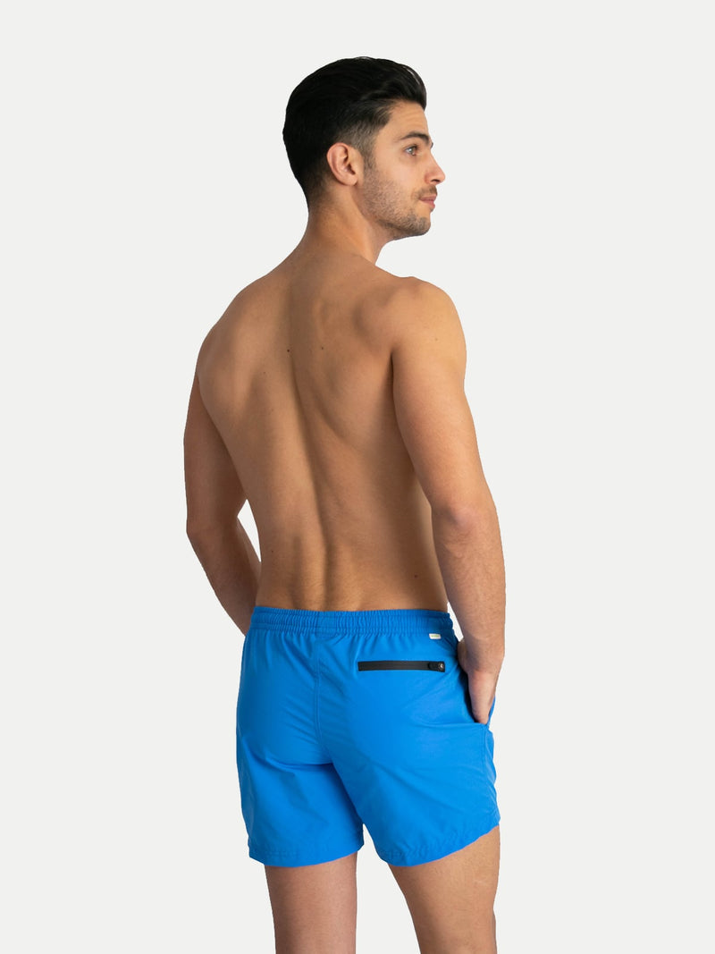 Traje de Baño Para Hombre - Basic Azul Electric - Secado Rápido