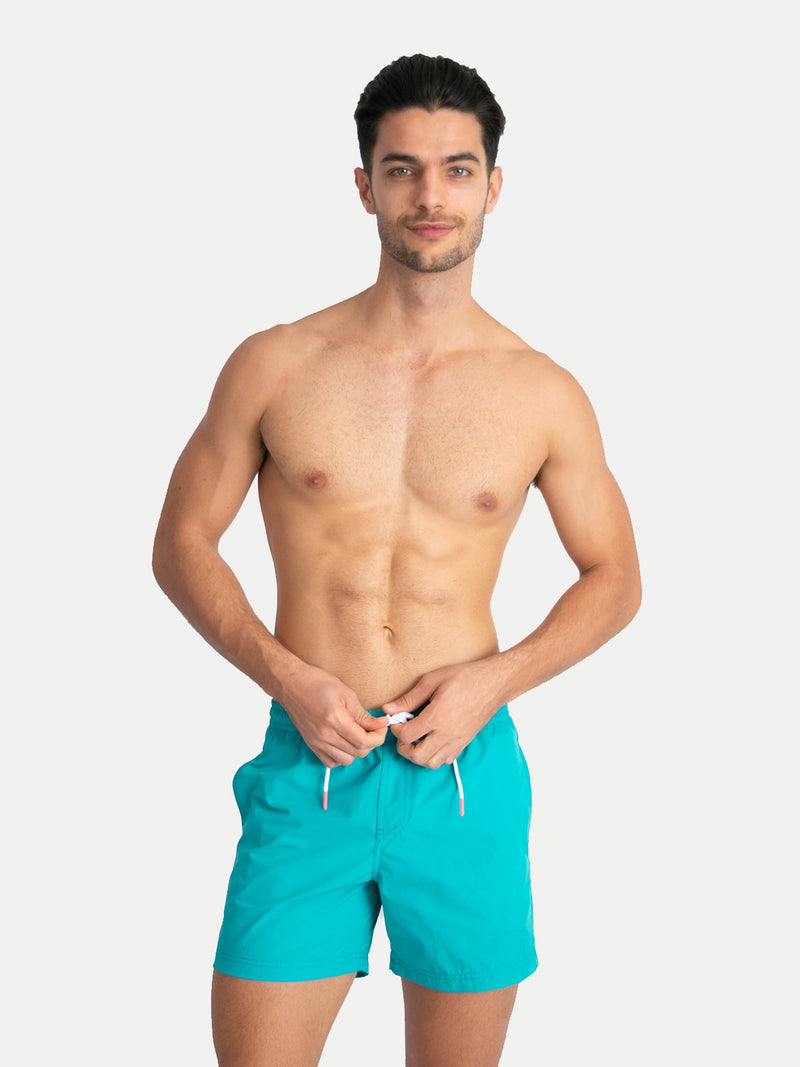 Traje de Baño Para Hombre - Basic Esmeralda - Secado Rápido
