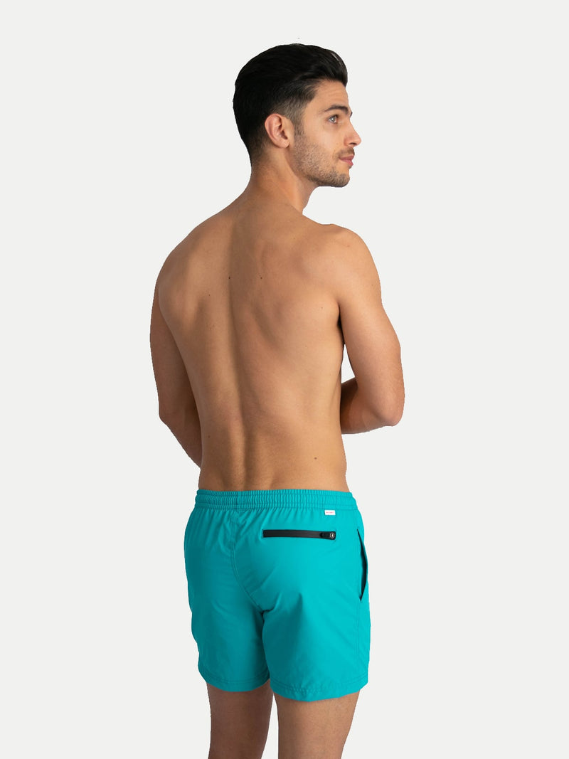 Traje de Baño Para Hombre - Basic Esmeralda - Secado Rápido