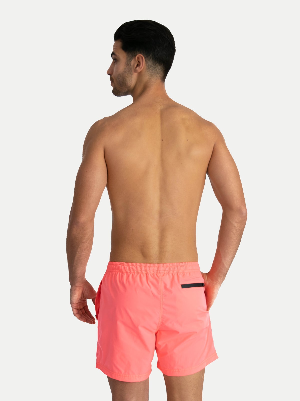 Traje de Baño Para Hombre Secado Rápido Bolsillos - Basic Rosa Neon - Basic Collection XS – XXXL