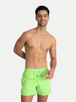 Traje de Baño Para Hombre - Basic verde neon - Secado Rápido