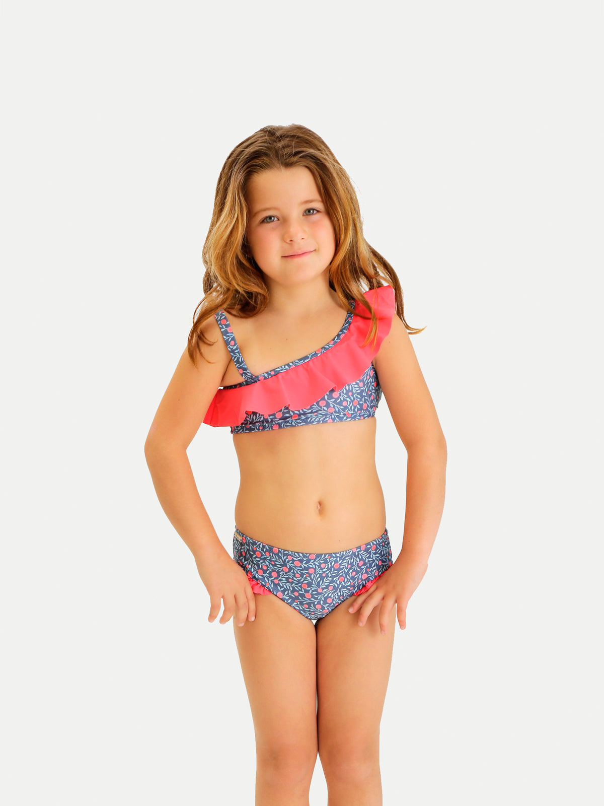 Traje de Baño Niña Bikini - Top and Bottom Tangerine Bikini - 6 Meses a 14 Años