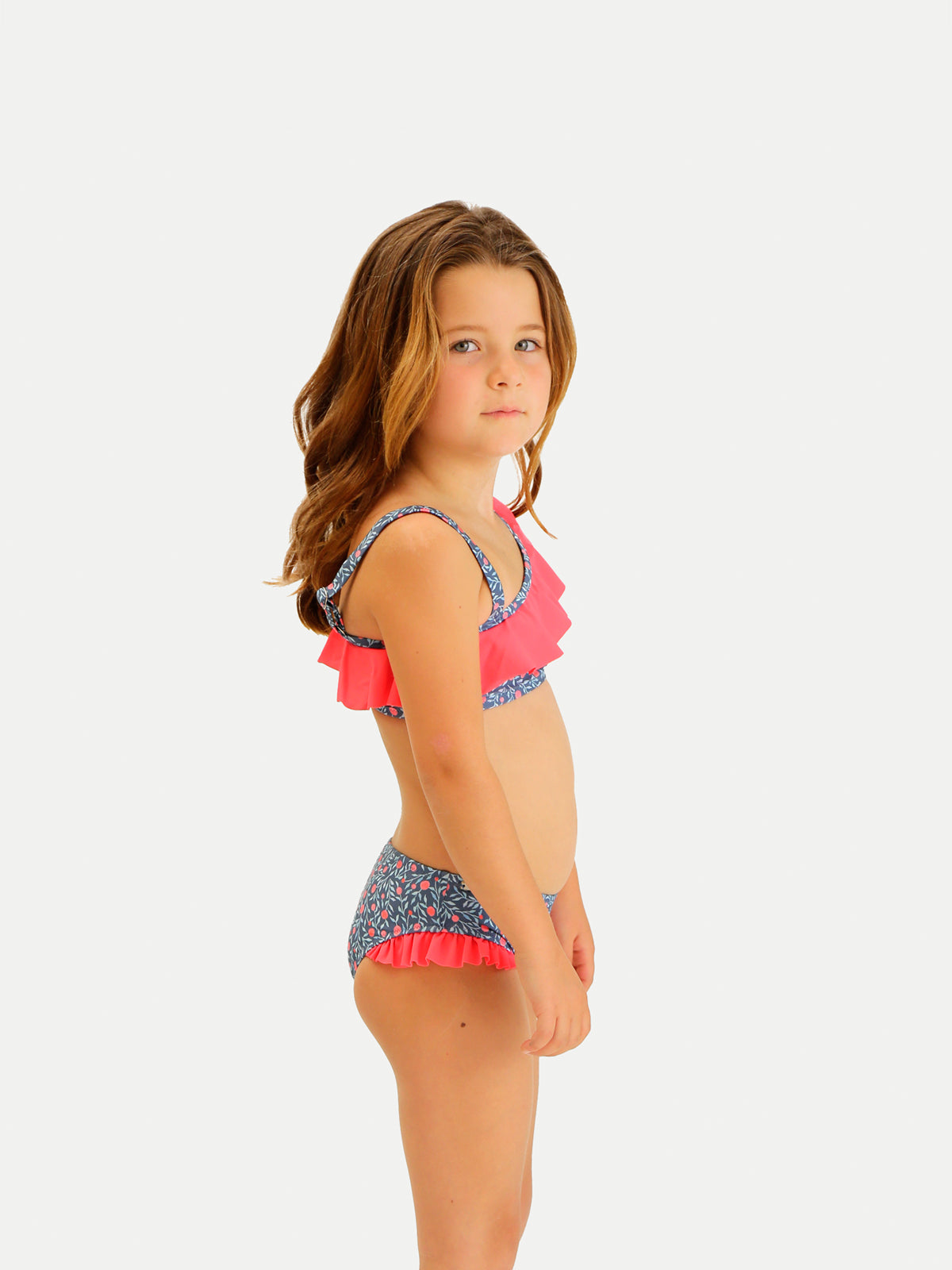 Traje de Baño Niña Bikini - Top and Bottom Tangerine Bikini - 6 Meses a 14 Años