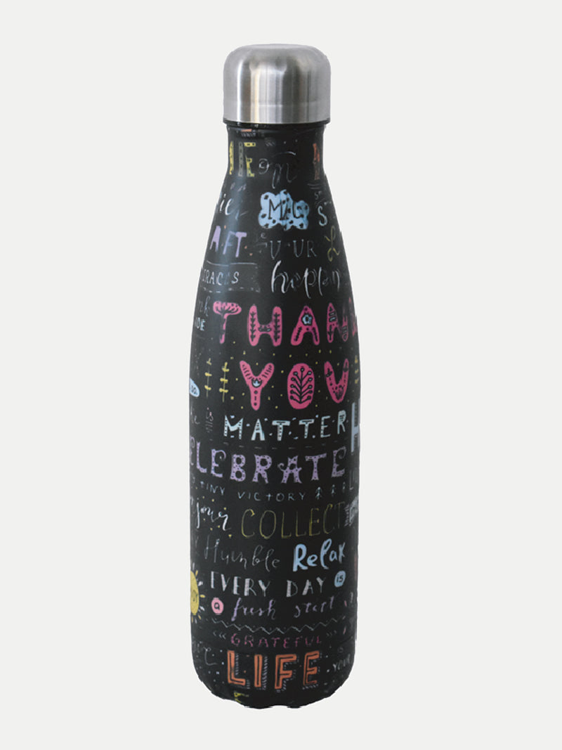 Botella para Agua de Acero Inoxidable Aislante - Live Your Life - Agua Fría  24 horas