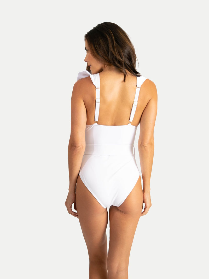 Traje de Baño Entero para Mujer - Malta Blanco - SHE by 98 Coast av