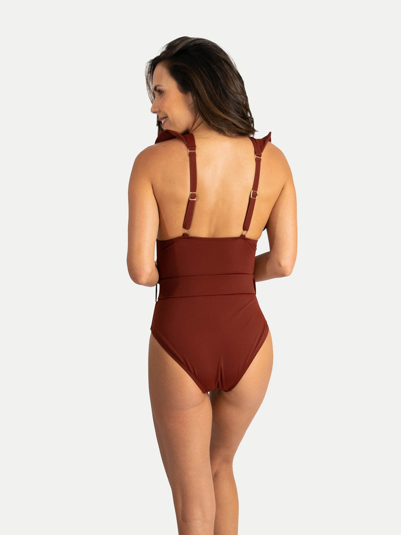 Traje de Baño Entero para Mujer - Malta Guinda - SHE by 98 Coast av