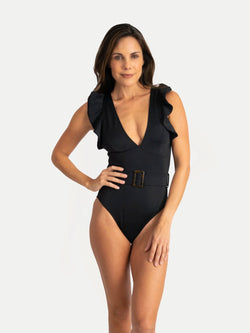 Traje de Baño Entero para Mujer - Malta Negro - SHE by 98 Coast av