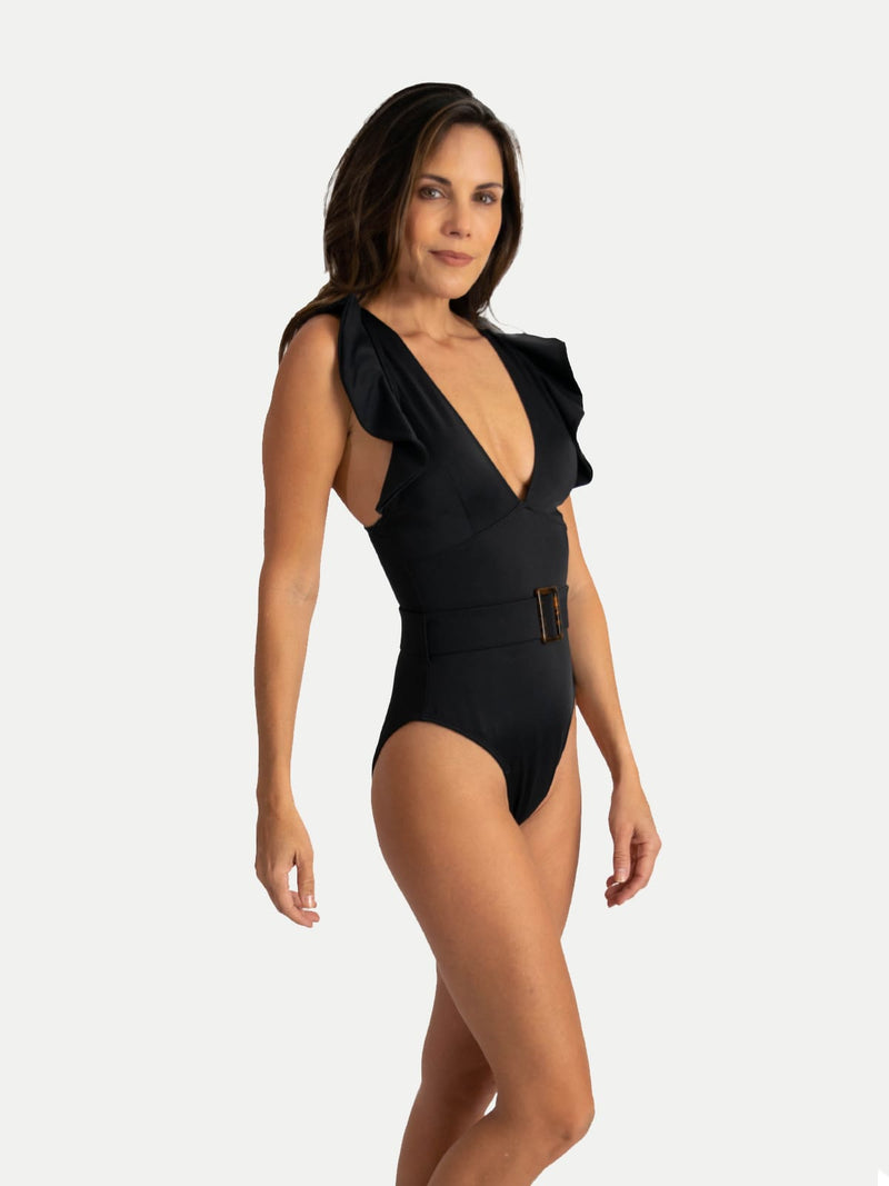 Traje de Baño Entero para Mujer - Malta Negro - SHE by 98 Coast av