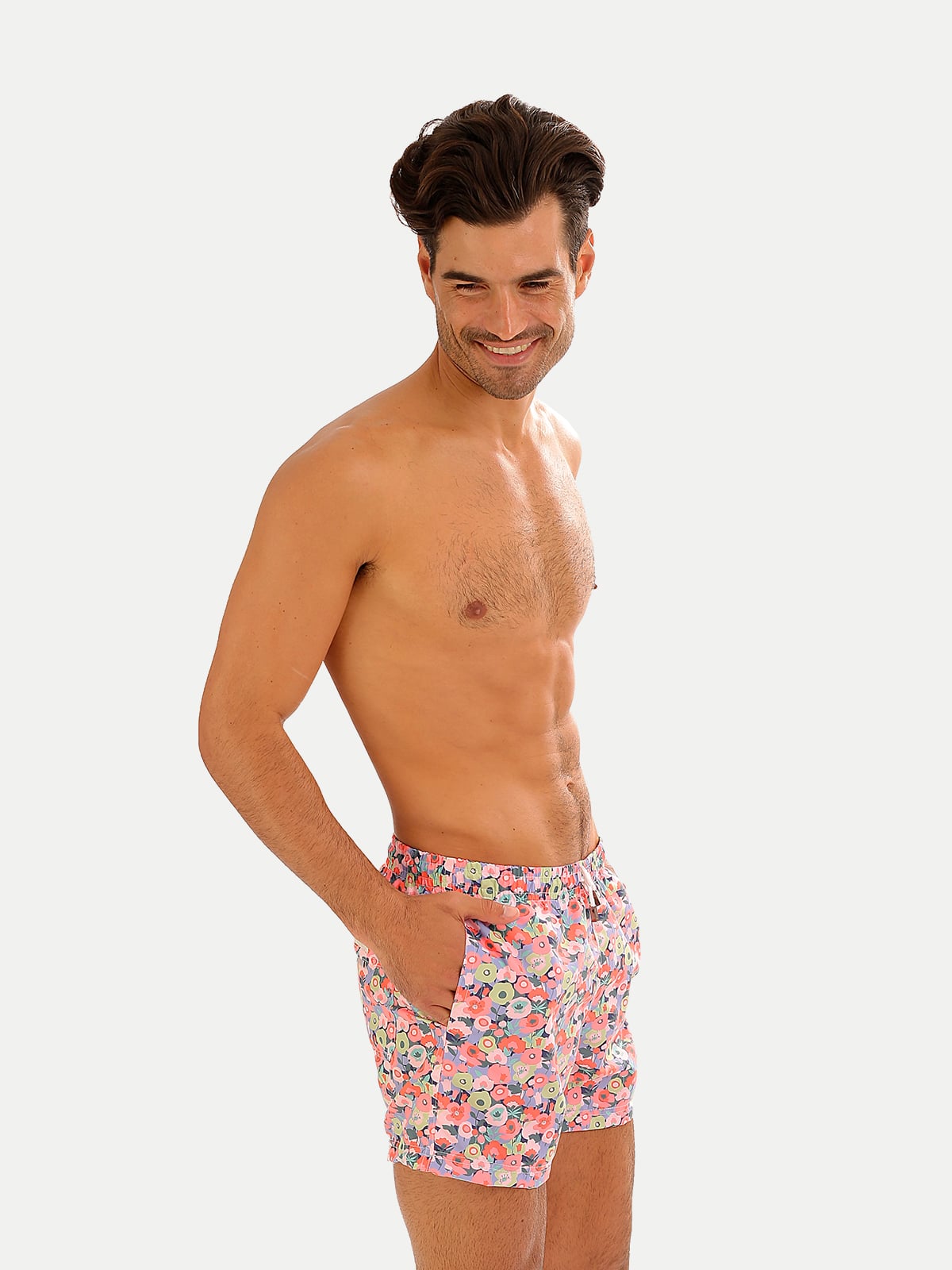 Traje de Baño Hombre - Bañador Cotton Flowers - Secado Rápido