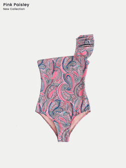 Traje de Baño Mujer - Pink Paisley  - Secado Rápido