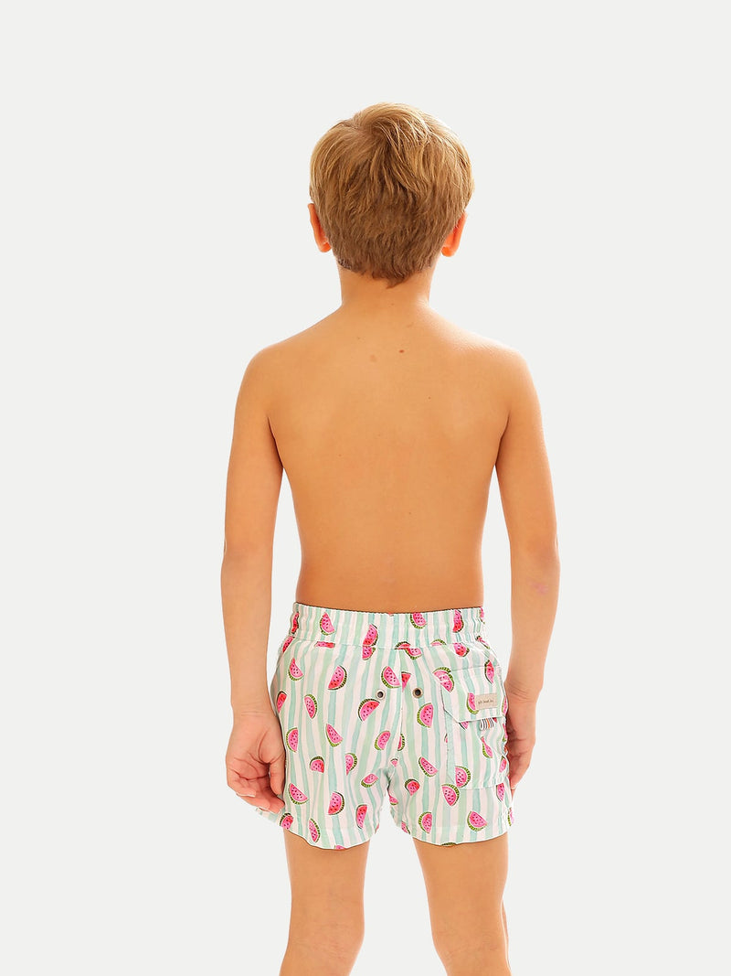 Traje de Baño Niño - Bañador Green Watermelon - Secado Rápido