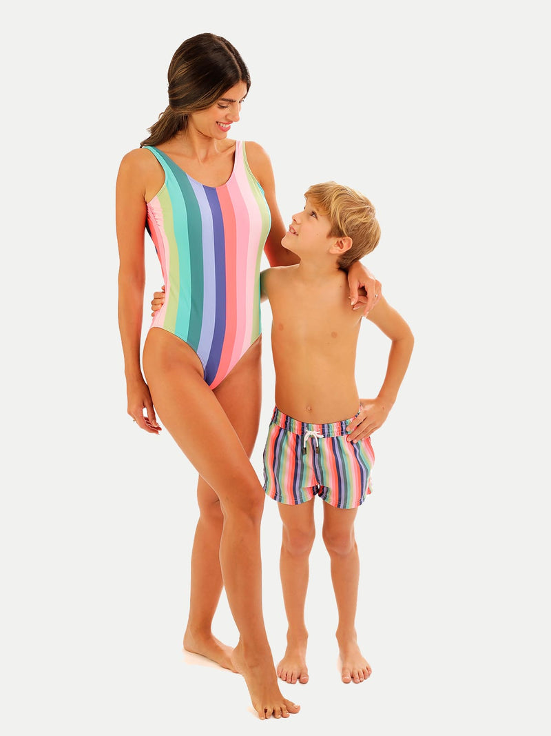 Traje de Baño Niña - Candy Stripe Entero - 6 Meses a 14 Años