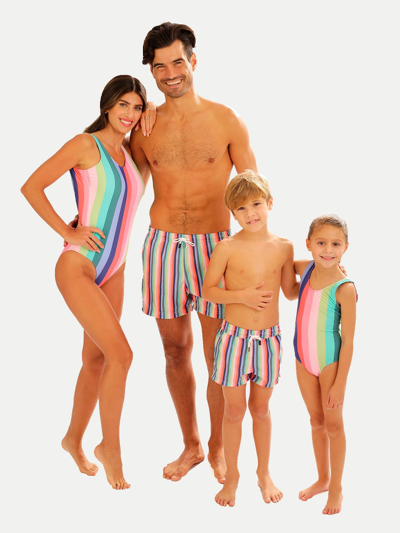 Traje de Baño Niña - Candy Stripe Entero - 6 Meses a 14 Años