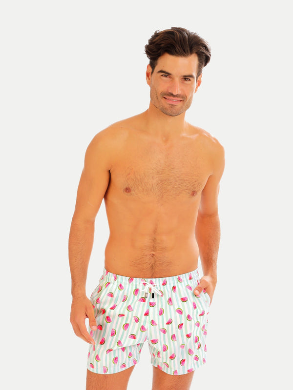 Traje de Baño Hombre - Bañador Green Watermelon - Secado Rápido