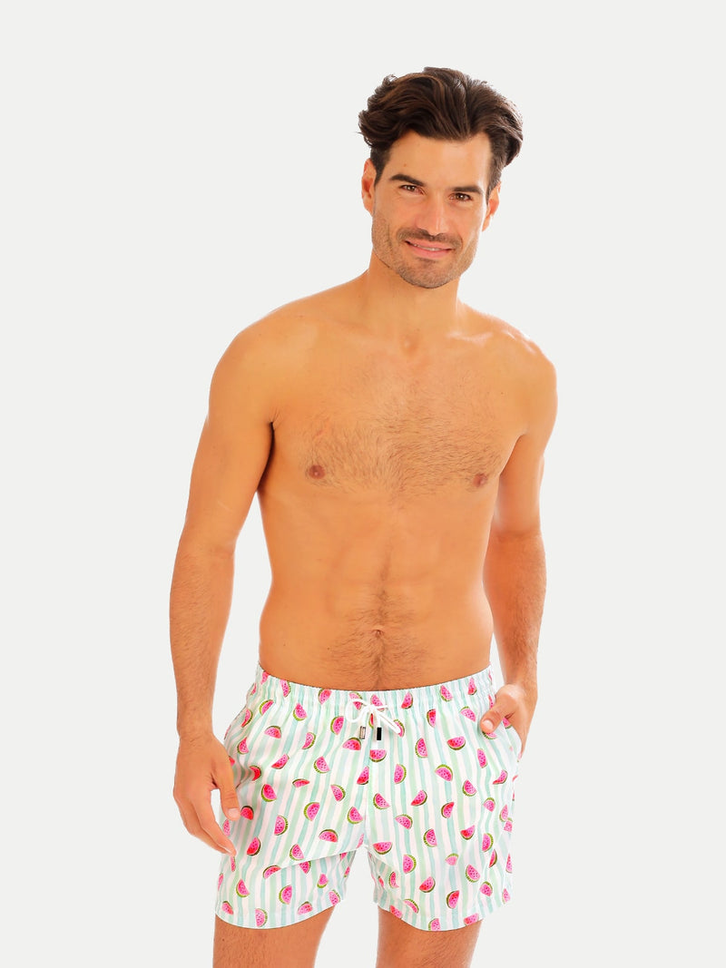 Traje de Baño Hombre - Bañador Green Watermelon - Secado Rápido