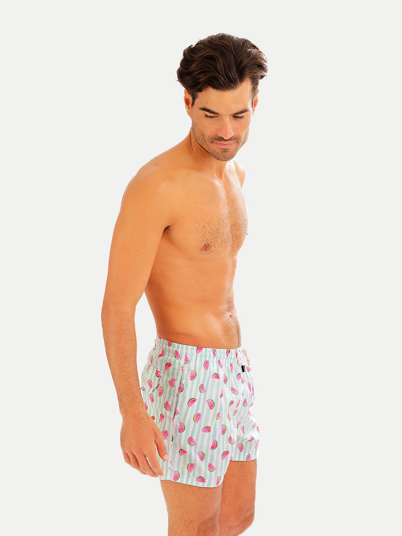 Traje de Baño Hombre - Bañador Green Watermelon - Secado Rápido