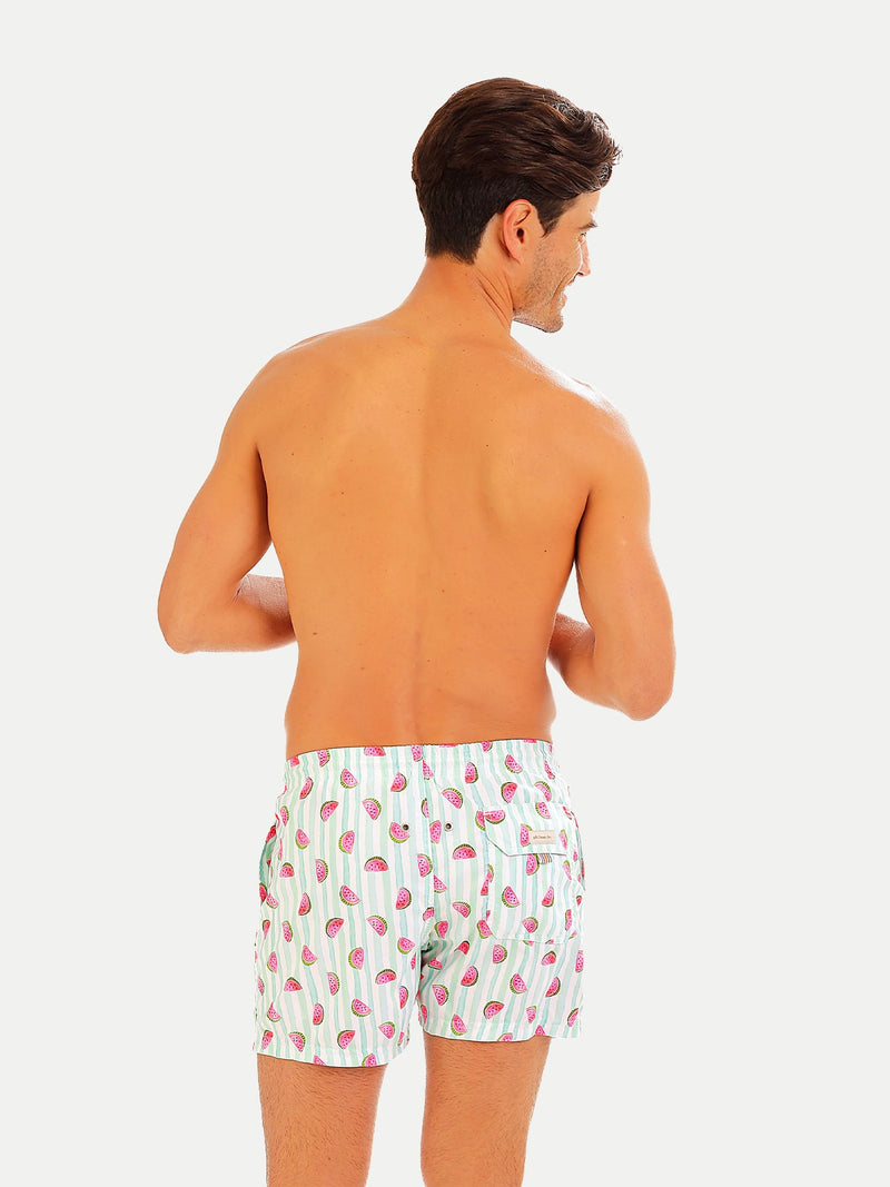 Traje de Baño Hombre - Bañador Green Watermelon - Secado Rápido