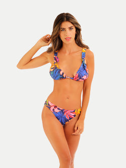 Traje de Baño Mujer Bikini - Tropical Neon - Secado Rápido