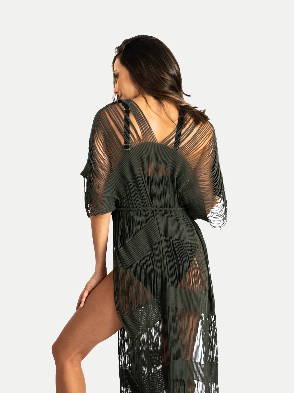 Vestido de Playa Mujer - Morea Verde Militar