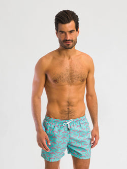 Traje de Baño para Hombre Color Azul - Whale Aqua - Sea Salt 2020